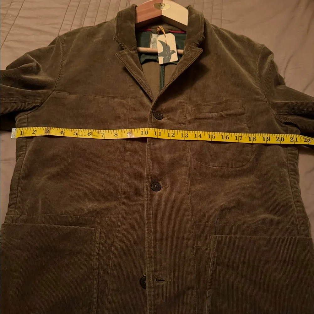 Men's Olive and Khaki Military Jacket - Picture 4 of 7